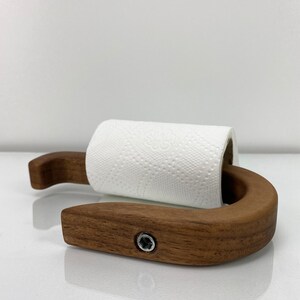 Minimalist walnut toilet paper holder, toilet, aesthetic toilet paper holder, wall mounted toilet paper holder, modern toilet paper display