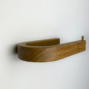 Porta carta igienica minimalista in legno, porta carta igienica estetico, porta carta igienica a parete, moderno espositore per carta igienica