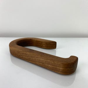 Porta carta igienica minimalista in legno di noce americano, interno del water, porta carta igienica estetico da parete, elegante porta carta igienica da parete