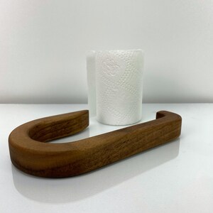 Minimalist walnut toilet paper holder, toilet, aesthetic toilet paper holder, wall mounted toilet paper holder, modern toilet paper display