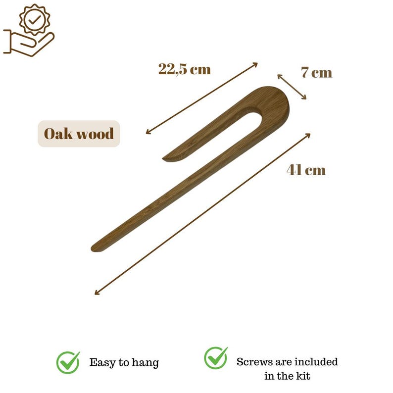 Minimalist bathroom oak wooden Towell Holder,  Bath Towel Rack, Handmade Functional Bathroom Rack in Scandinavian style, New Home Gift,