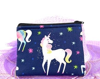 Stampa unicorno // Porta monete // Porta biglietti da visita // Bomboniere //