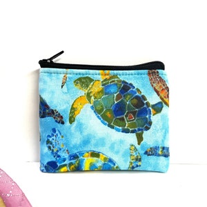 Turtle print Coin bag