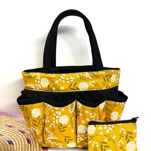 Floral print Bingo bag With FREE COIN Bag // Nurse bag // Makeup bag organizer // Nurse tote