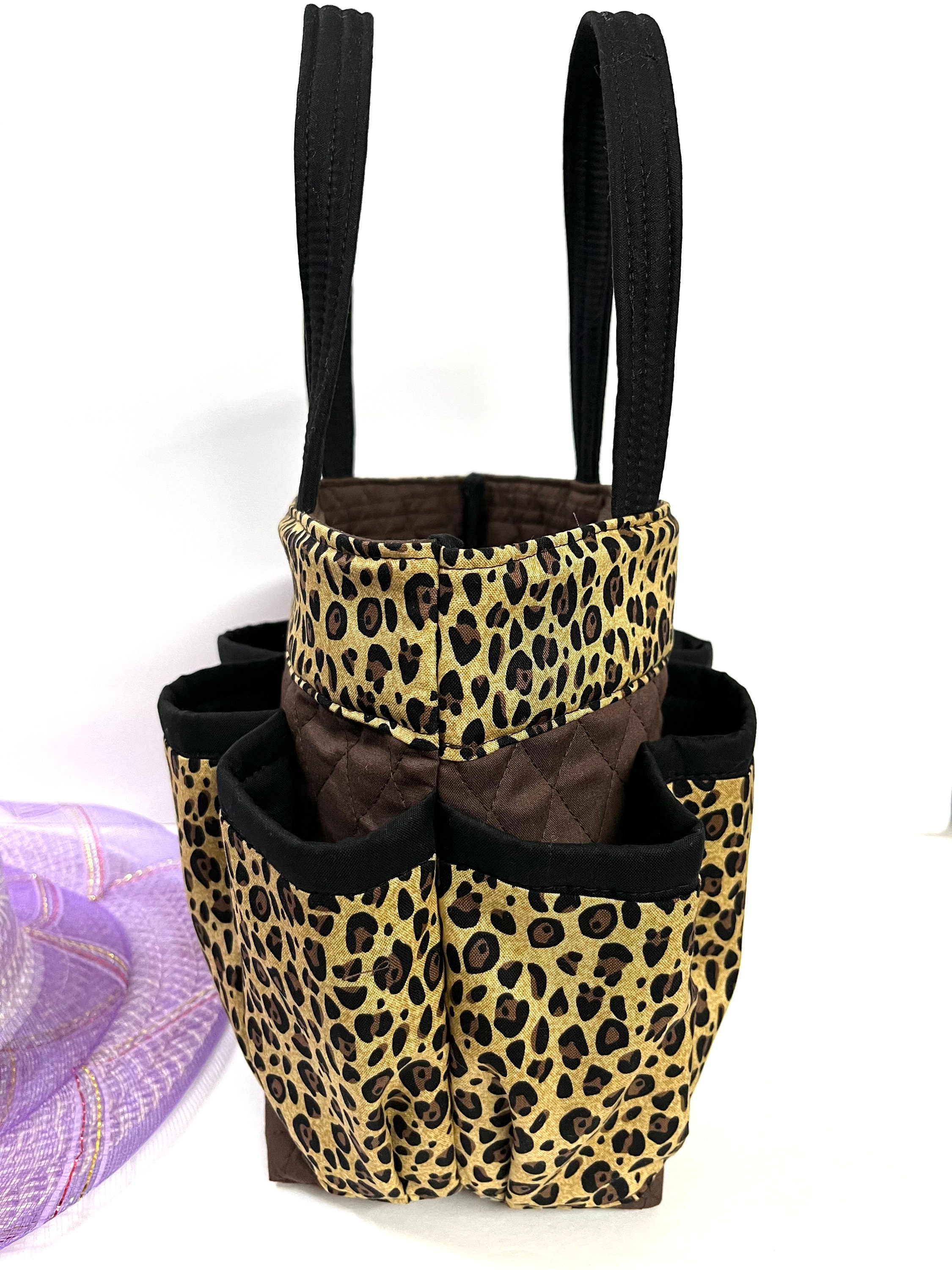 cheetah-print-bingo-bag-with-free-coin-bag-nurse-bag-makeup-bag
