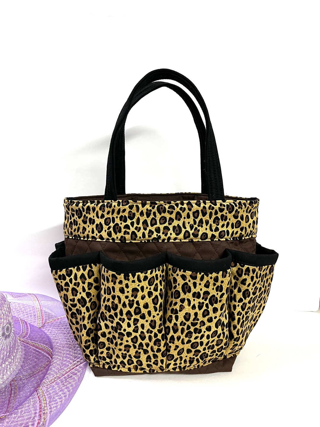 cheetah-print-bingo-bag-with-free-coin-bag-nurse-bag-makeup-bag