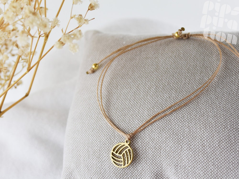 Bracelet Volleyball Beach Volleyball Friendship Bracelet Personalizable Gift Jewelry Pearl Bracelet Lucky Charm Sport Real Gold New Fashion