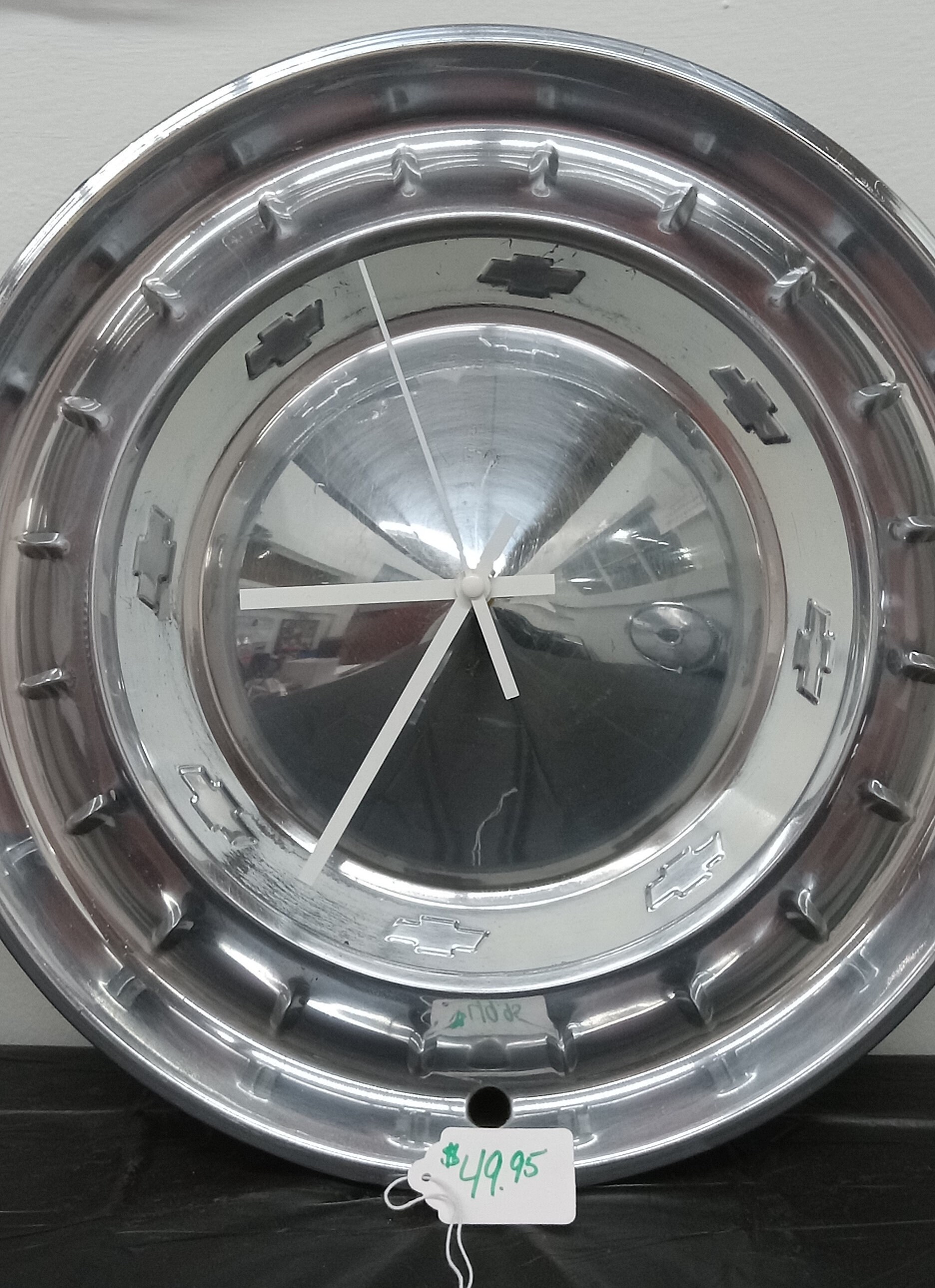 1955 Chevrolet Belair Hubcap Clock Etsy