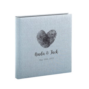 Album fotografico di matrimonio Copertina personalizzata 30 cartoncini neri Regalo di nozze