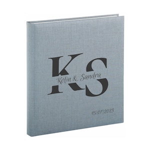 Album fotografico per matrimonio Copertina stampata personalizzata 30 carte color crema Regalo personalizzato per coppia