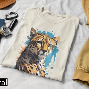 Cheetah Tee: Unisex Wildlife Shirt with Graphic Cheetah Print - Safari Chic for Nature Lovers & Wild Fashion Enthusiasts