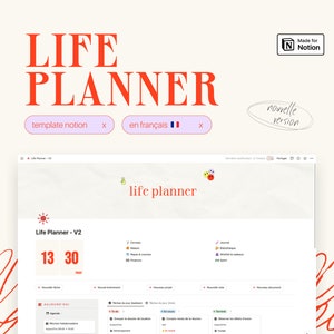 Life Planner: Modelo de nociones en francés para organizar tu vida personal y profesional [nueva versión]