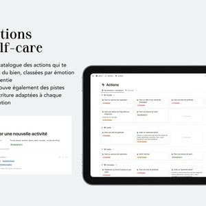 Le journal : modèle Notion en français pour prendre soin de toi et de ta santé mentale image 6