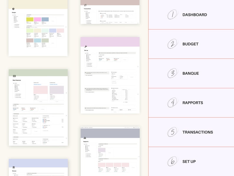 Mes Finances : gère ton budget personnel avec Notion template en français image 2