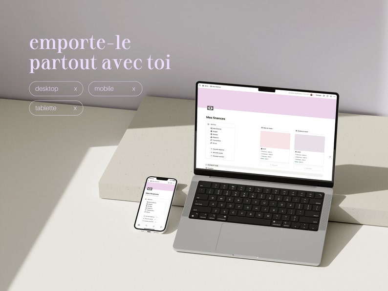 My Finances: manage your personal budget with Notion template in French image 9