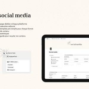 Business Planner : modèle Notion pour les freelances et micro-entreprises en français Finances, social media, gestion de projets image 5