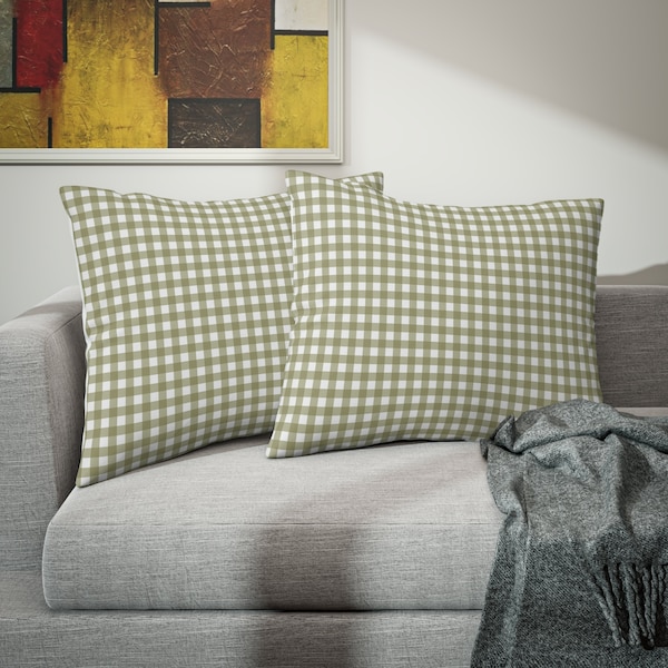 Gingham Pillow Etsy