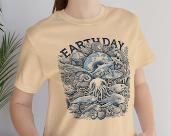 Earth Day Shirt, Earth Day 2026 Shirt, Wildlife Animal Shirt, Trendy Earth Day Clean Sea Shirt, Earth Day 2026 Gift, Gift For Earth Day 2026