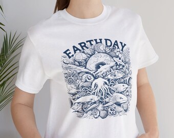 Earth Day Shirt, Earth Day 2026 Shirt, Wildlife Animal Shirt, Trendy Earth Day Clean Sea Shirt, Earth Day 2026 Gift, Gift For Earth Day 2026