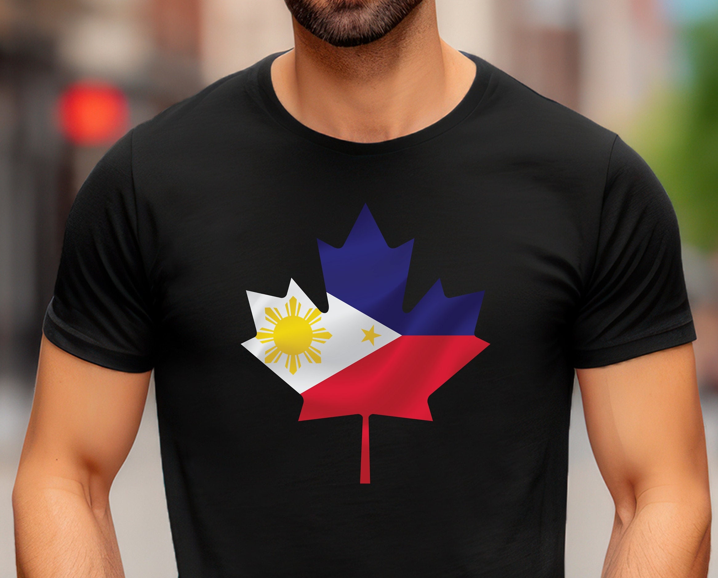 Maple Leaf Shirt, Filipino Canadian Shirt, Philippines Flag on Maple Leaf  Shirt, Filipino Canadian Shirt Design, Filipino Heritage Shirt -  Canada