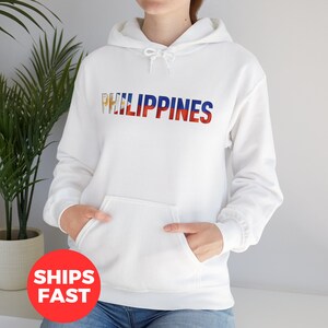 Philippines Unisex Heavy Blend™ Hooded Sweatshirt, Philippines Pull Over Hoodie, Philippines Hoodie, Gift For Filipino, Filipino Flag Hoodie