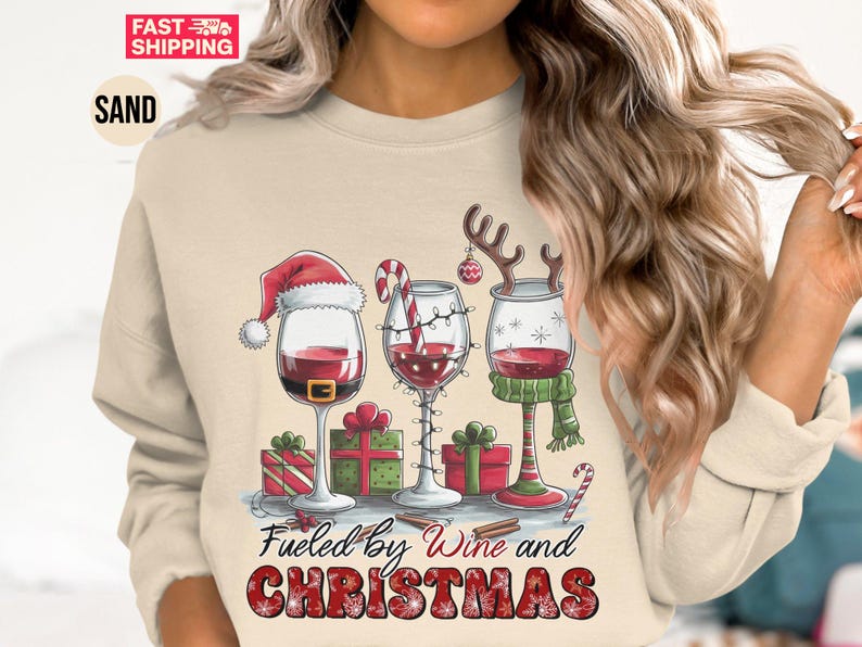 Funny Christmas Sweatshirt, Christmas Wine Lovers Shirt, Christmas 2024