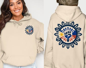 Custom Filipino Design Shirt, Filipino Pride T-Shirt, Philippines Sun and Fist Graphic Tee, Patriotic Filipino Shirt, Unique Pinoy Top