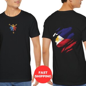 Unisex Philippines Design Shirt, Philippines Flag Shirt, Philippines Logo Shirt, Filipino Design Shirt, Filipino Flag Shirt, Filipino Gifts