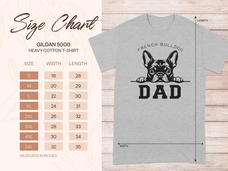 French Bulldog Dad Shirt, Gift for Dog Lovers, Cute Pet Father T-Shirt, Fun Casual Apparel, Adorable Dog Owner Present