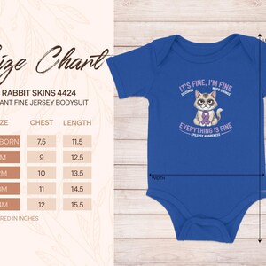 Funny Cat Baby Bodysuit, It's Fine I'm Fine Baby Onesie, Everything Is Fine Baby Outfit, Cute Baby Clothes, Infant Bodysuit