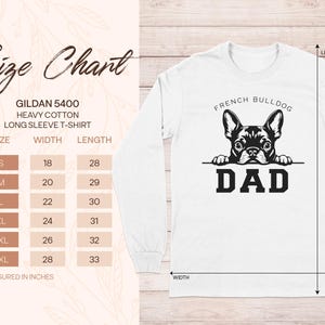 French Bulldog Dad Long Sleeve T-Shirt, Cute Frenchie Dog Lover Gift, Unisex Casual Graphic Tee, Dad Shirt for Pet Lovers
