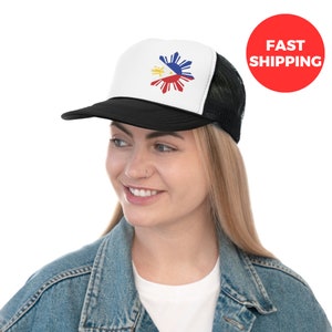 Sombrero con logotipo de Filipinas en forma de estrella unisex, sombrero de diseño de bandera de Filipinas en forma de estrella, gorra de diseño filipino unisex, regalo de Navidad, regalo filipino