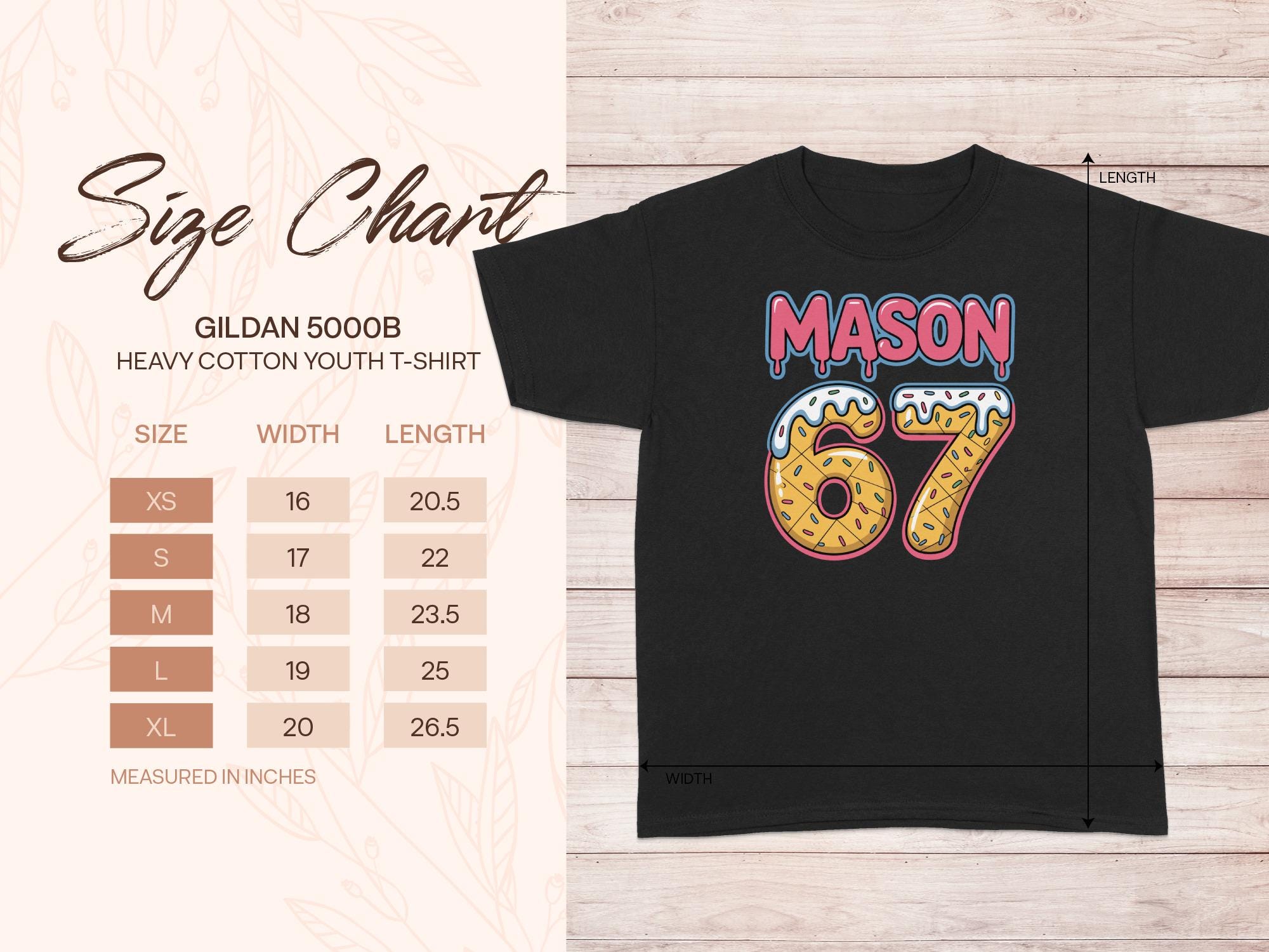 メイソン67ドーナツTシャツ、Vネック、長袖シャツ、ドーナツテーマ
