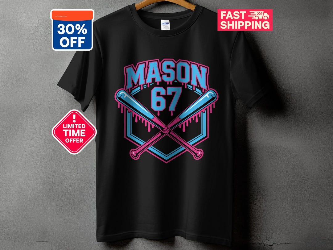 メイソン・シックス・セブン ベースボールTシャツ、VネックTシャツ