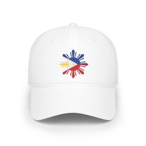 Gorra de béisbol de perfil bajo con forma de estrella de la bandera de Filipinas, diseño de sombrero filipino, regalo para filipinos, sombrero de herencia filipina, sombrero filipino, sombrero OFW
