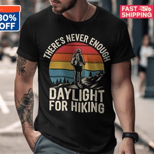 Camiseta divertida de senderismo / Camiseta retro de senderismo / Camiseta gráfica vintage de senderismo al aire libre, camiseta de aventura en la naturaleza, regalo informal para senderistas, camiseta para amantes de los senderos