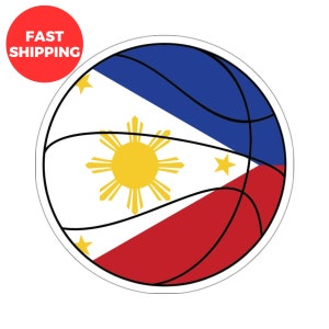 Ball Design Philippines Flag Kiss-Cut Stickers, Philippines Flag Stickers, Filipino Flag Stickers, Filipino Design Stickers, Pinoy Sticker