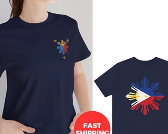 Unisex Philippines Design Shirt, Philippines Flag Shirt, Philippines Logo Shirt, Filipino Design Shirt, Filipino Flag Shirt, Filipino Gifts