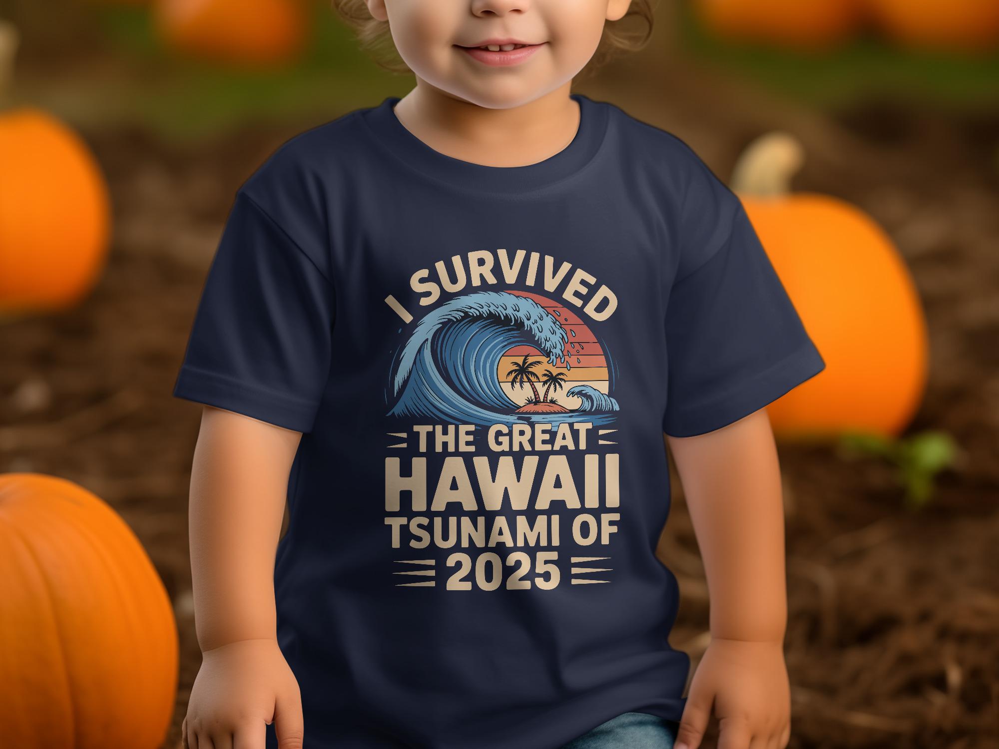 I Survived the Great Hawaii Tsunami 2026 T-shirt, Funny Trendy