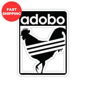 Philippines Chicken Adobo Kiss-Cut Stickers, Funny Philippines Stickers, Funny Filipino Design Stickers, Trendy Filipino Design Stickers