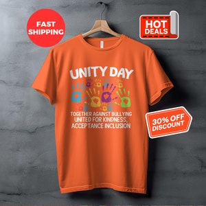 Together We Are United! Orange Unity Day 2019 Anti Bullying T-Shirt Together We Are United! Orange Unity Day 2019 Anti Bullying T-Shirt