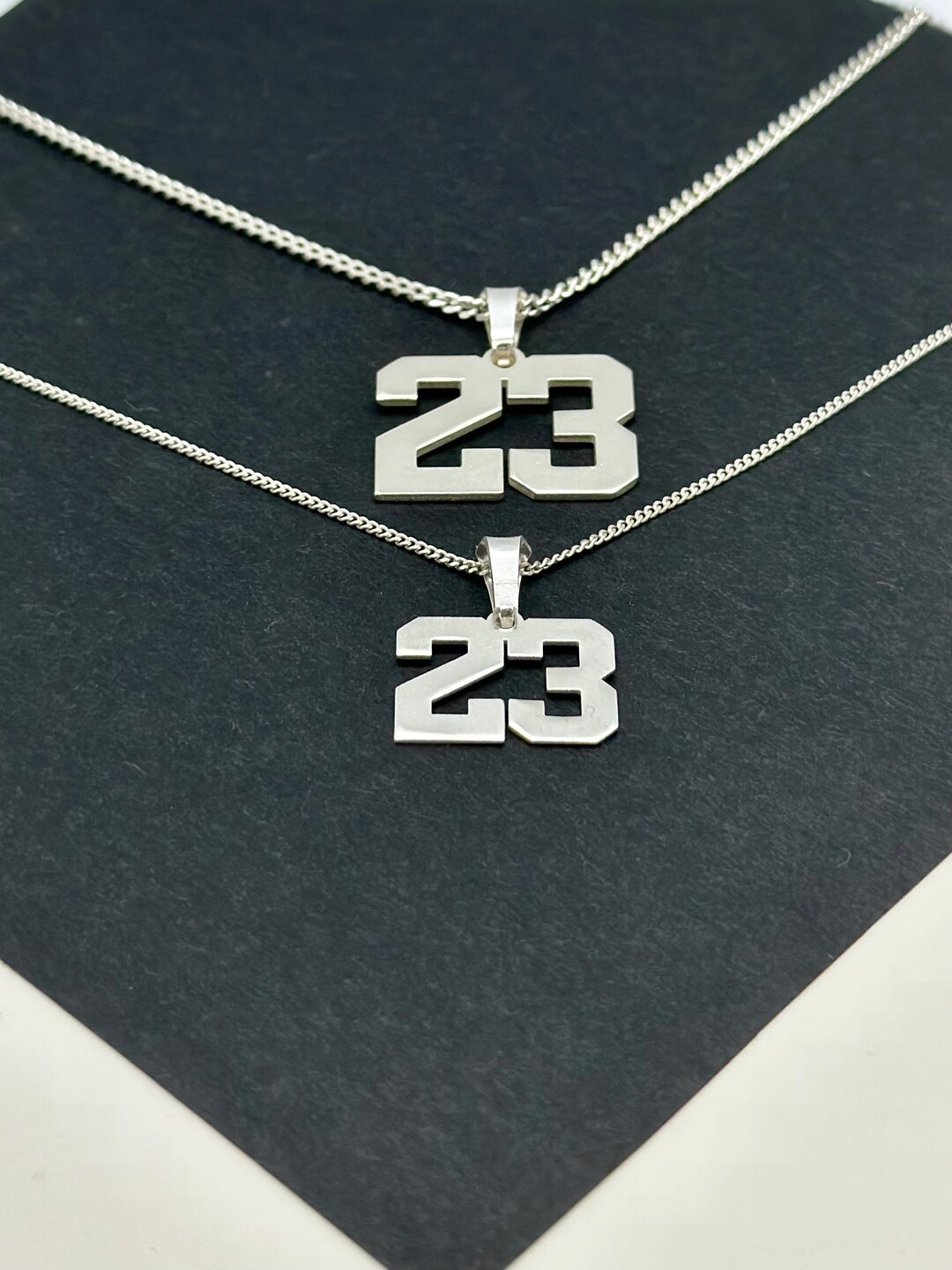 Personalized Sport Number Necklace Custom Sport Number Etsy