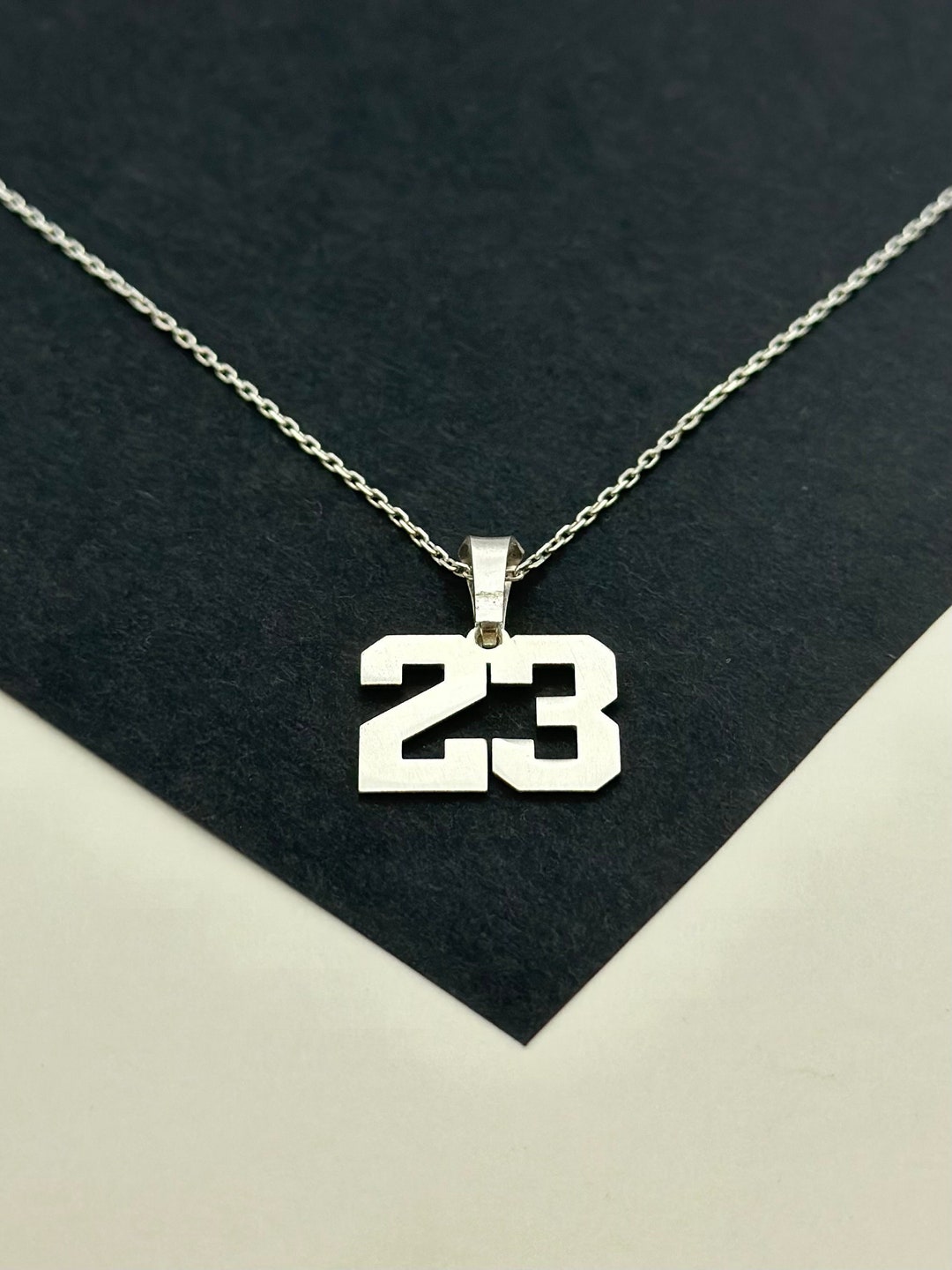 Sport Number Necklace Custom Sport Number Necklace Etsy