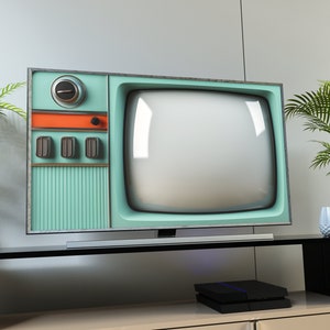 Samsung Frame TV Art, Retro Tv, Vintage Wall Art, Old Television, Frame