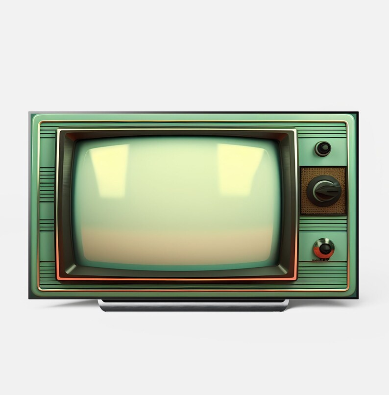 Samsung Frame TV Art, Retro Tv, Vintage Wall Art, Old Television, Frame