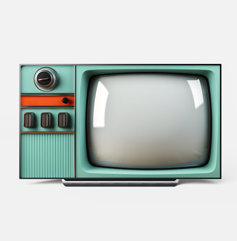 Samsung Frame TV Art, Retro Tv, Vintage Wall Art, Old Television, Frame