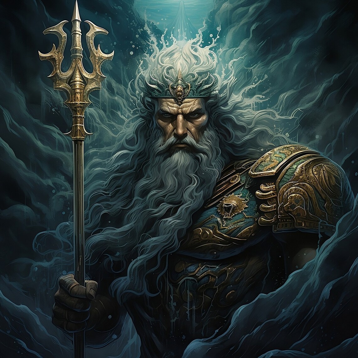 The God of the Sea Poseidon, Neptune, Poseidon With Trident, Jpegs ...