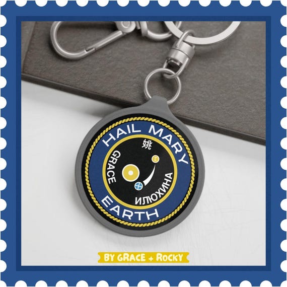 Hail Mary Mission Patch Keychain | Space Sci-fi Book, Andy Weir