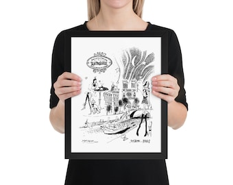 Romance in Paris Framed Print