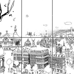 The Expanse of Paris. Parisian Print, Paris Lifestyle, Paris Cityscape, Paris Print, French Art, Paris Art, Pen and Ink, Paris Skyline